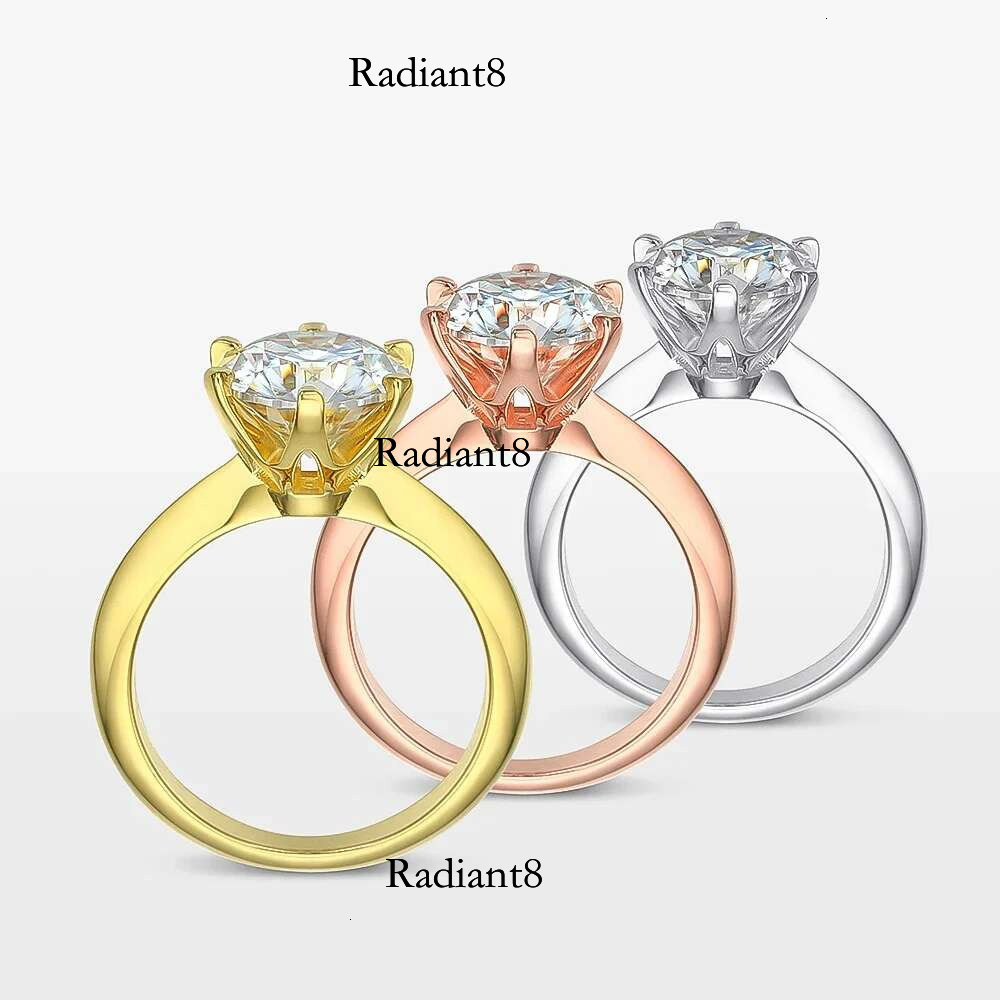 Serenity 1-5ct D Color Moissanite for Women Wedding Bridal Original S Sier Lab Dia Rings Anniversary Gift