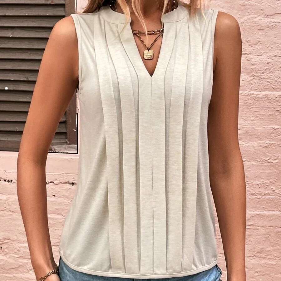 Casual Loose Solid Sleeveless For Women Fashion Summer Women's Shirts Blouses Elegant Youth Female Tank Tops Streetwear 's