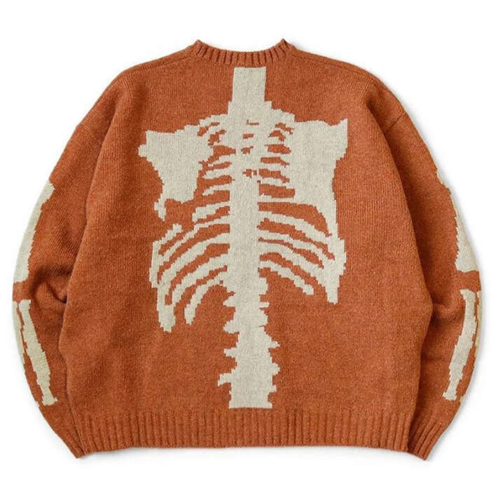 Hip Hop Sweater Street Loose 3D Printed Coarse Needle Long Sleeve Hoodie Men's and Women's Piercing