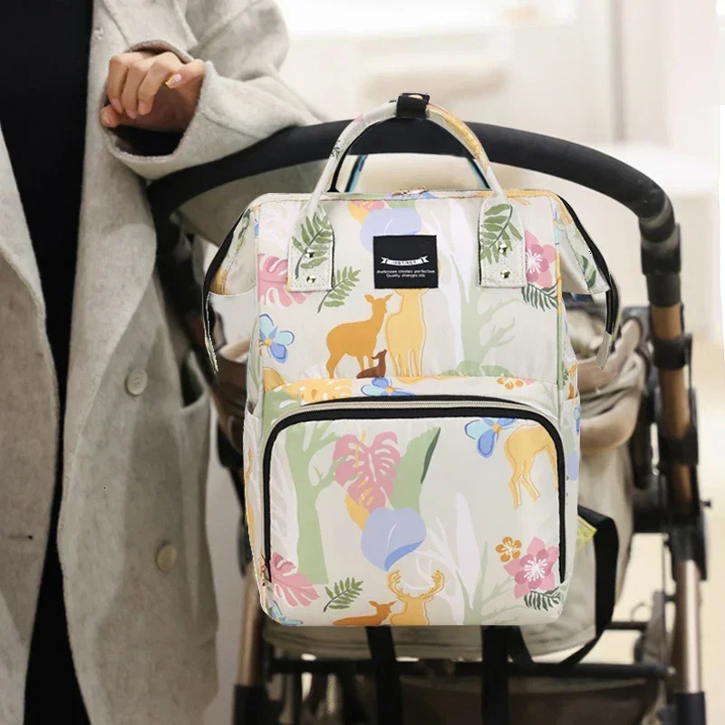 Fashion Oxford Shoulder Mom and Baby Bag Mom Outdoor with Baby Insulated Milk Storage Backpack Portable Storage 250304