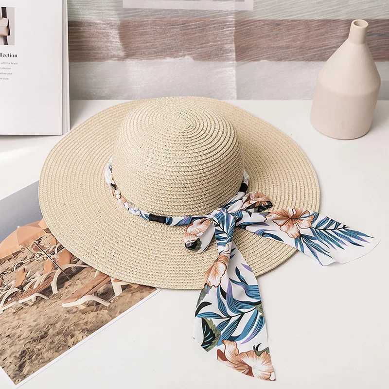 2023 Fashion Bohemia Cowboy Hat for Women Floppy Beach Hats Summer Sun Str Hats Ladies UV Protection Hat Panama Hat WholesaleXJ250304