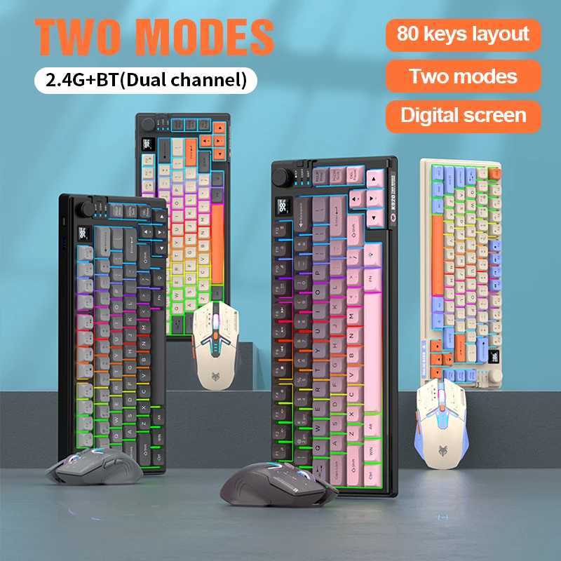 XUNSVFOX K920 wireless keyboard and mouse set shared receiver notebook desktop computer home office Portable Z250304