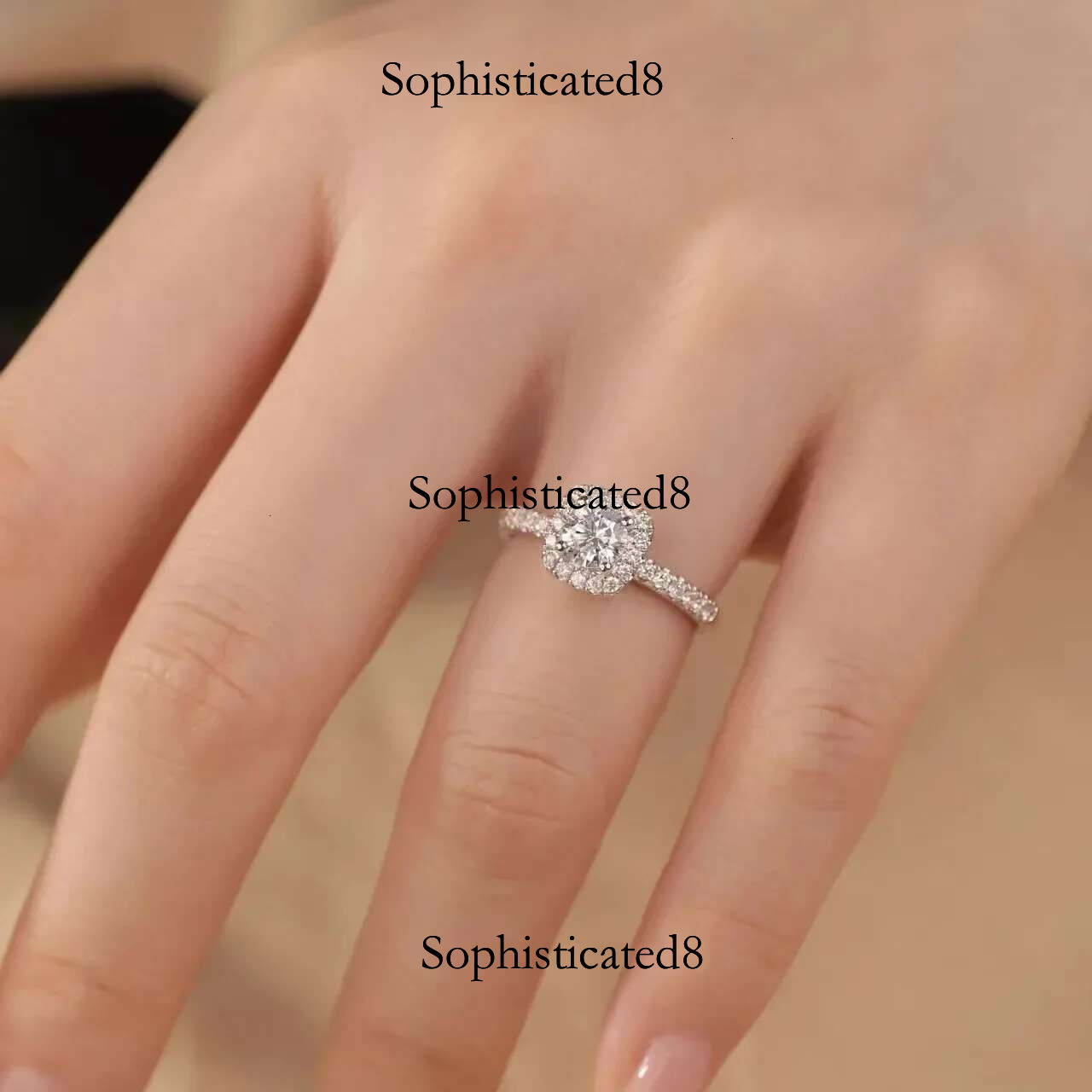 100% Genuine Certified PT950 Platinum Rings 1 Dia Moissanite Ring for Women Anillos Mujer Jewelry Mossinate