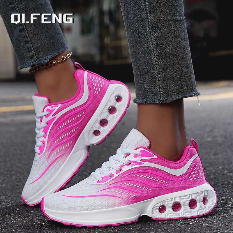 Spring and Autumn New Air cushio Wens Shoes Mesh Breathable and Lightweight Sneaker Fashionable Casual Running Footwear Z250304