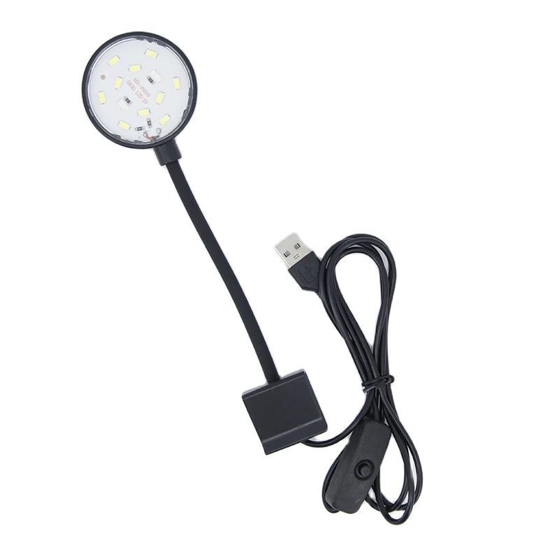 5W 5V USB wire Plug Fish Tanks Clip-on Light Clamp Aquarium Lights LED lamp Beads White bule Lights 360-Degree Rotations R23