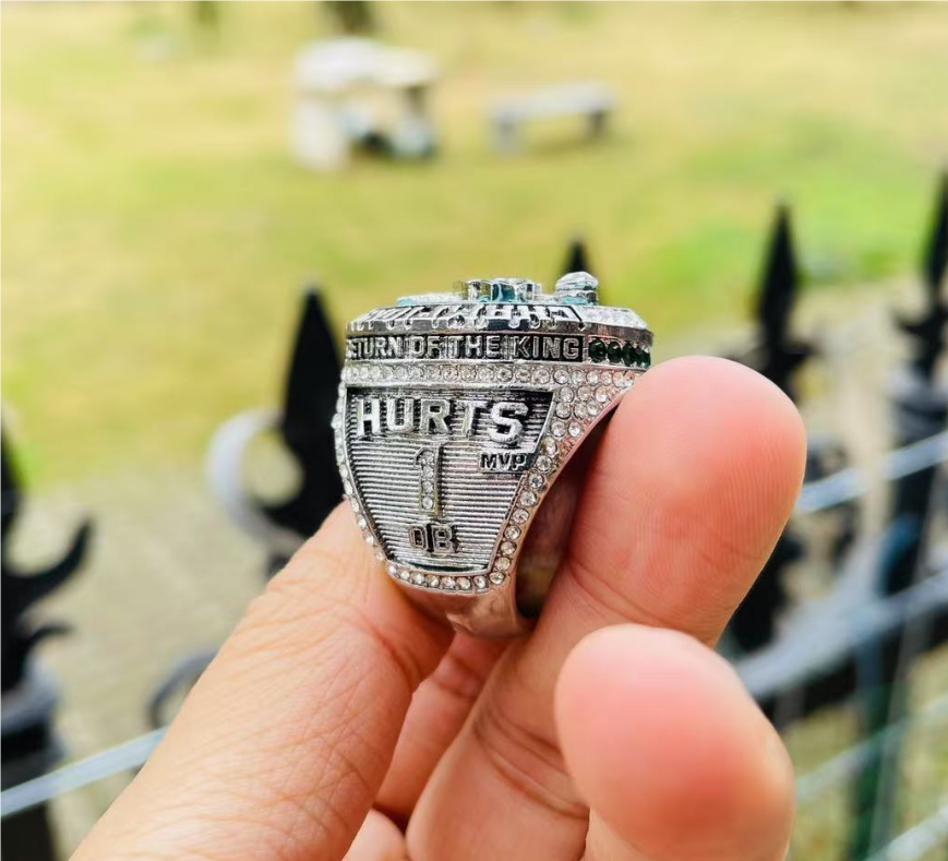 2024 2025 Super Bowl Eagles Team Champions Championship Ring With Wooden Display Box Sport Souvenir Men Fan Gift wholesale R250425