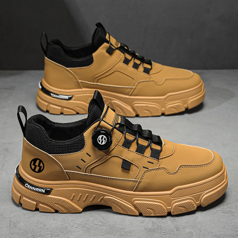 2025 Four Seasons Designer s New Original Niche Fashion Trend Versatile Breathable Martin Boots Thick Soled Casual Board Shoes Men s Sizes 39-44