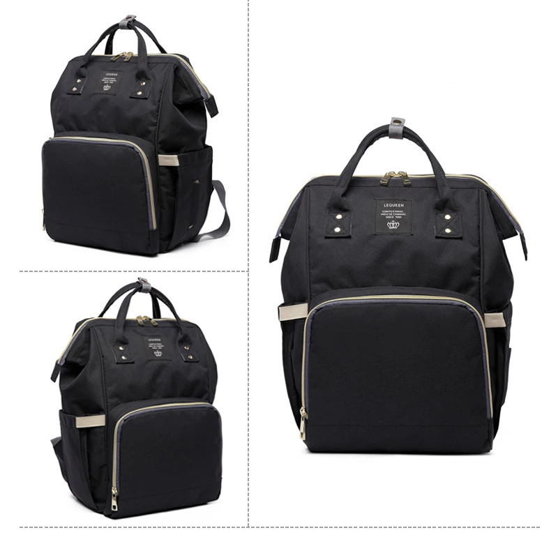 Original LEQUEEN Mommy Diaper Bags Mother Large Capacity Travel Nappy Backpacks Baby Nursing Bags Outdoor Baby Stroller Bag 250304