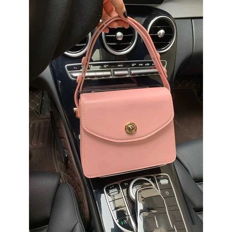 JIAERDI Vintage Red Square Bag Women New Handle Pu Leather Solid Messenger Bag Purse Female Harajuku Aesthetic Bag Women Z250303