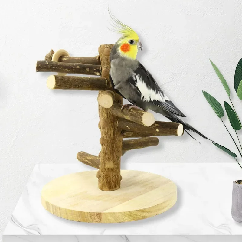 Parrot Pepper Rotating Ladder Game Frame Parrot Toy Training Station Frame Amusement Park Platform Frame Climbing Bird Toy