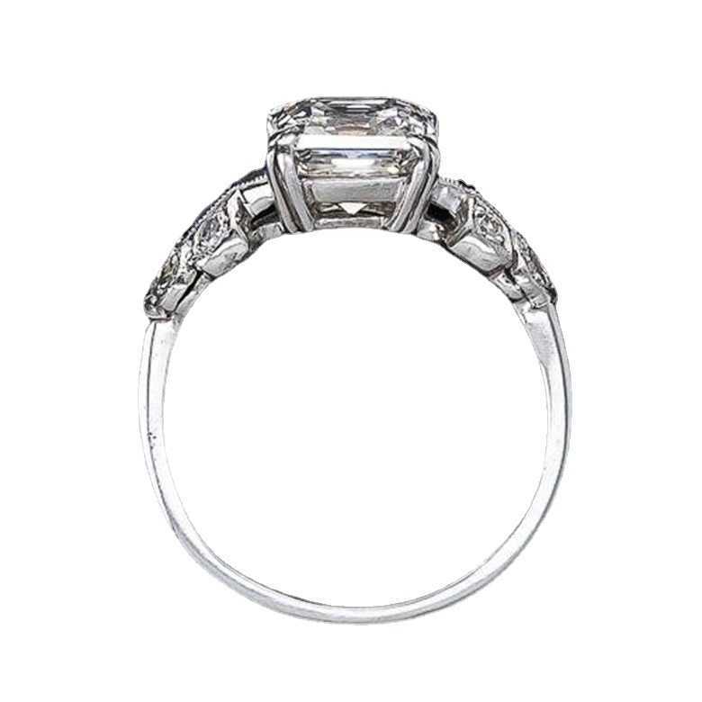 Couple Rings New irregular trapezoidal square diamond topaz blue ring r5039 H25303