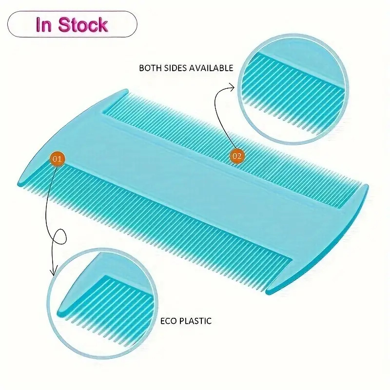 6PCS Flea Lice Cat Dog Metal Deshedding Removal Tear Stain Brush Pet Grooming Comb Kit Tool