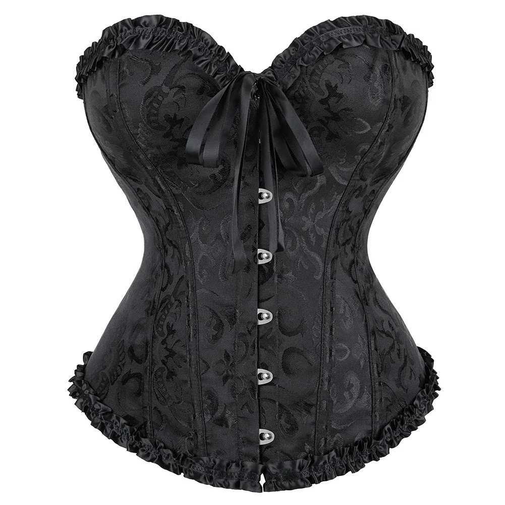 Vintage Corset Top Gothic Corsets Steampunk Bustier Lace Bustiers And Corsets Plus Size Sexy BustiersXJ250304