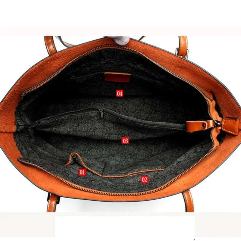 Ladies Tote Large Capacity Bags For PU Leather Women Famous Brands Designer Shoulder Bag