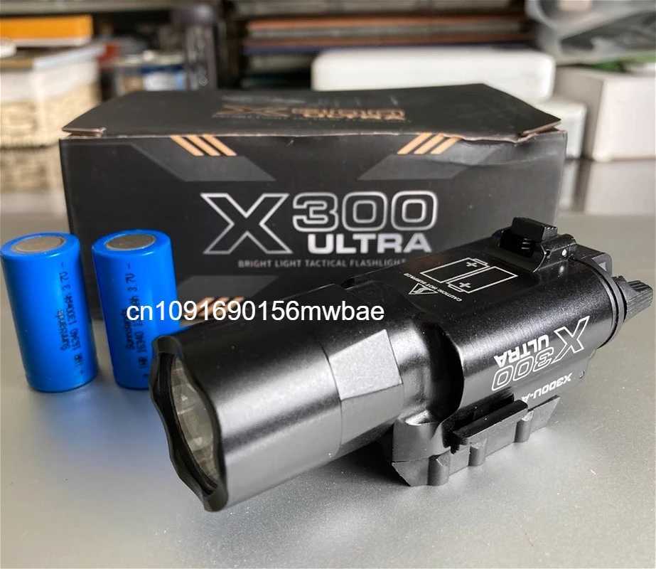 Body X300U Scout Light Gun Light Lantern Rif Strobe Flashlight Fit 20mm Rail Airsoft Hanging FlashlightHuntingXJ250303