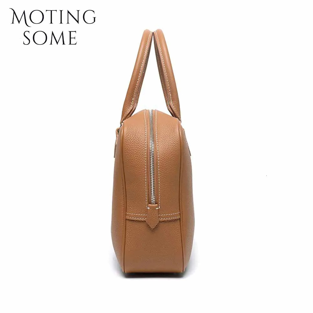 Motingsome TOGO Cowhide Leather Women Bag Light Shoulder Handbag and Purses Crossbody Pouch Lady Satchels Casual Tote 250303