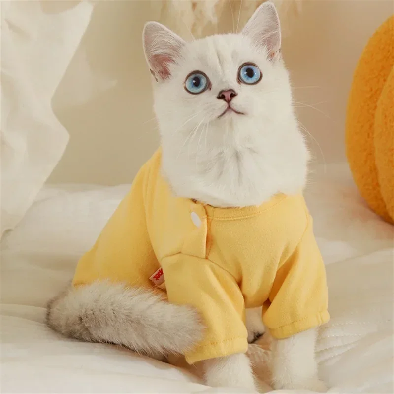 Pet Cat Weaning Cotton Clothes For Small Dog Sterilization Jumpsuit Anti-Licking Surgery Recovery Care Suit Puppy Kitten Outfits