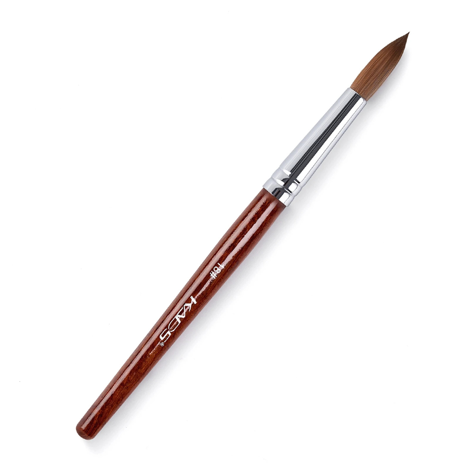 Kolinsky Sable Acrylic Nail Art Brush High Quality UV Gel Nail Brush Red Wood Handle Professional Manicure Tool DIY Nail Drawing 250304