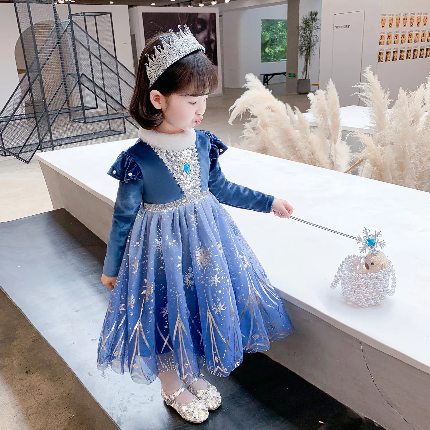 Girls Princess Dress For Kids Halloween Cosplay Party Costume Children Christmas Up Disguise Girl 250303