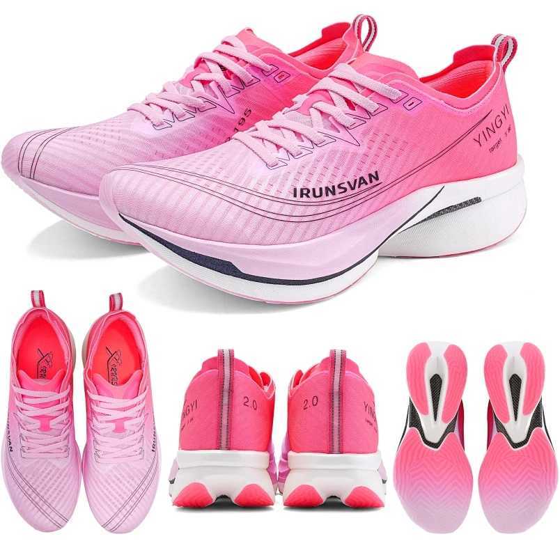 IRUNSVAN hot 2025 Carbon Trail Marathon Air Cushion Men Sports Running Shoes Trendy Casual Unisex Z250304