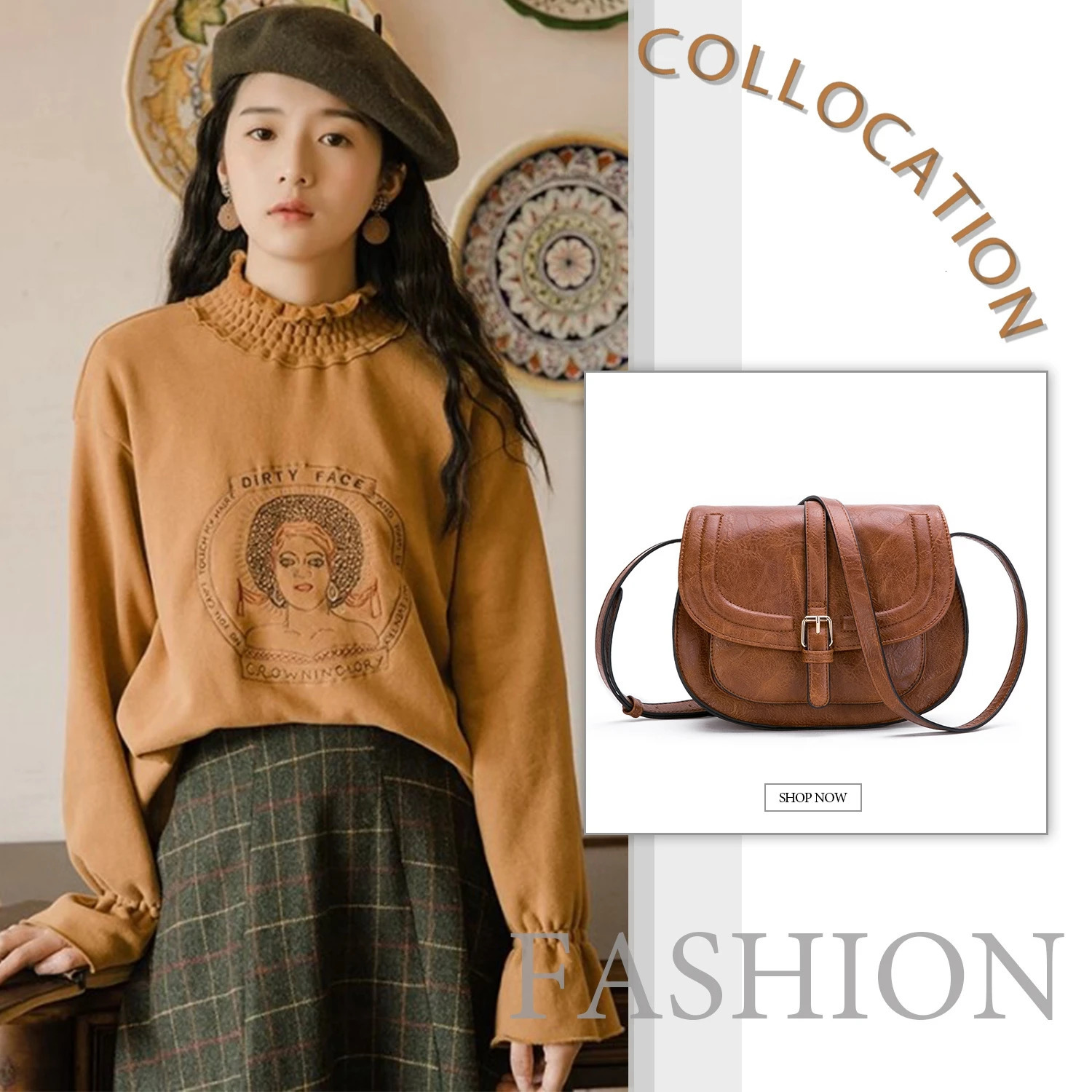 Crossbody Bags for Women Saddle Shoulder Purse and Boho Handbags with Strap Faux Leather CT4E 250303