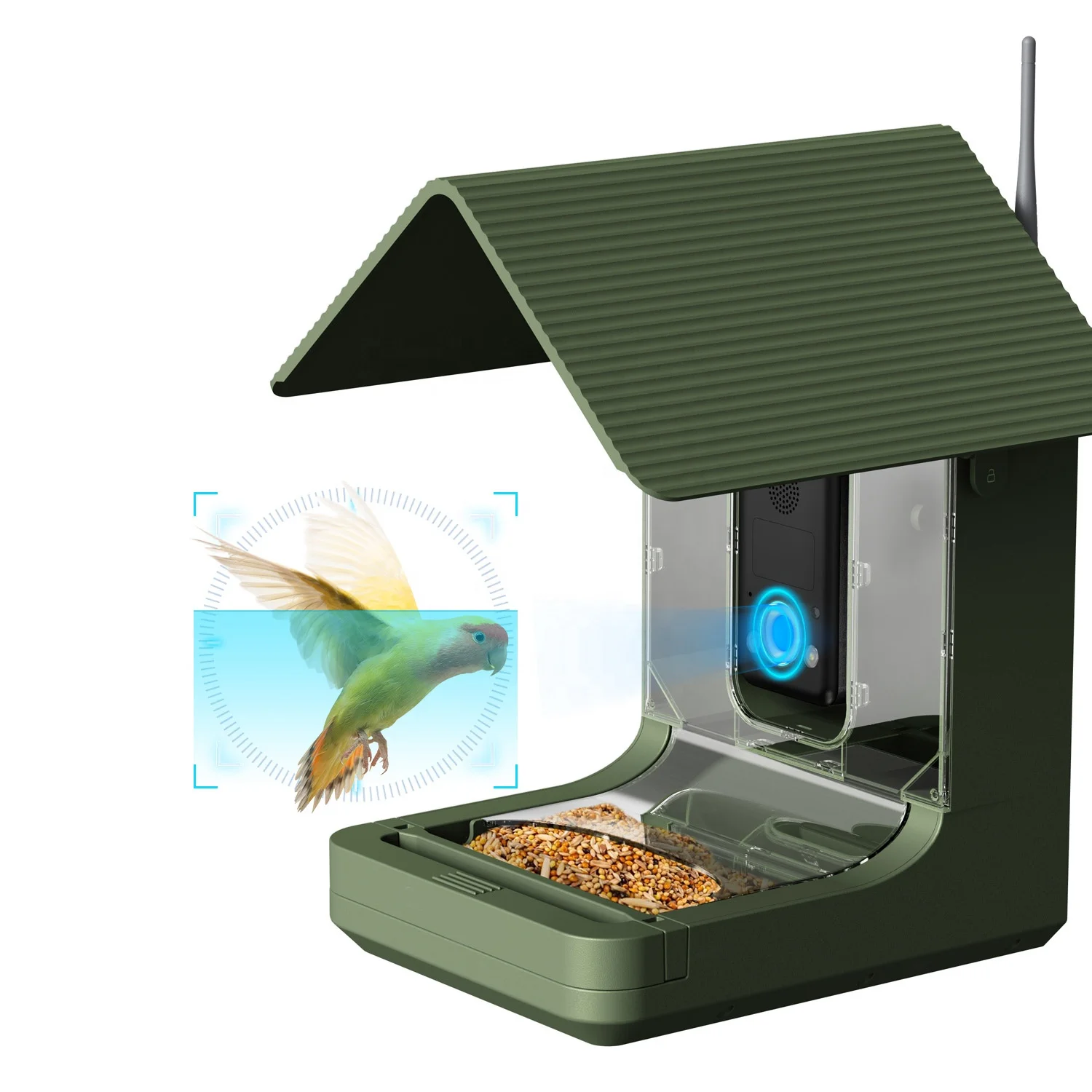 4K High Resolution AI Identification Filter Smart Bird Feeder Camera For Bird Lovers