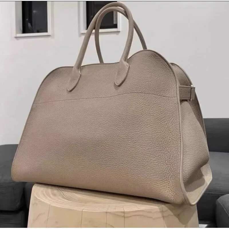 Natural Suede Leather Handbag Large Capacity Solid Color Two Layer Cowhide High-End Crossbody Brand Design Retro Tote Bag