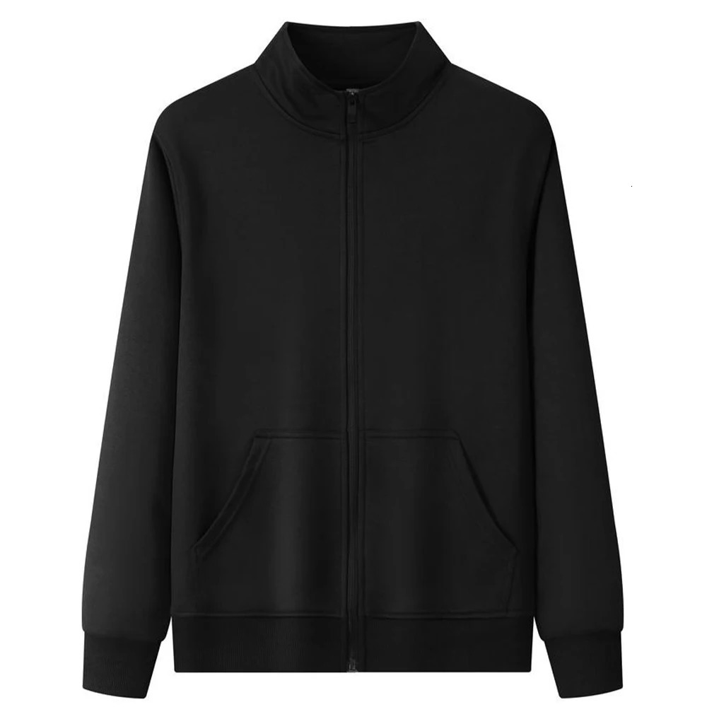 Plain Zip Up Sweatshirt Hoodie Unisex Fashion Hoodies Wholesale Casual Jacket Man Zipper For Men Jackets 250304