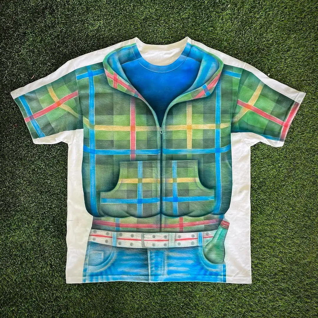 Summer Casual Retro Oversized 3D Print Y2k Graphic T Shirts Hip Hop Goth Loose Short Sleeve Harajuku Punk Tops Oversized T Shirt 250303