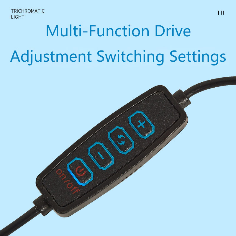 5W/7W USB-Plug Aquarium Mini Led Lamp 360° Rotatable Fish Tank Colored Lights High Brightness Dimming Fish Tank Clip Lamp