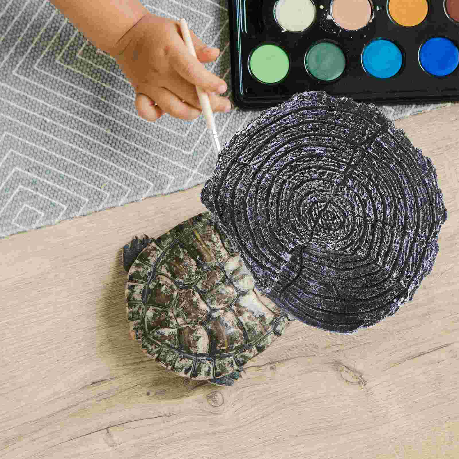 Animal Turtle Hideout House Basking Platform Tank 125x11x6cm Reptile Bearded Dragon Cave Large Ramp Decorations
