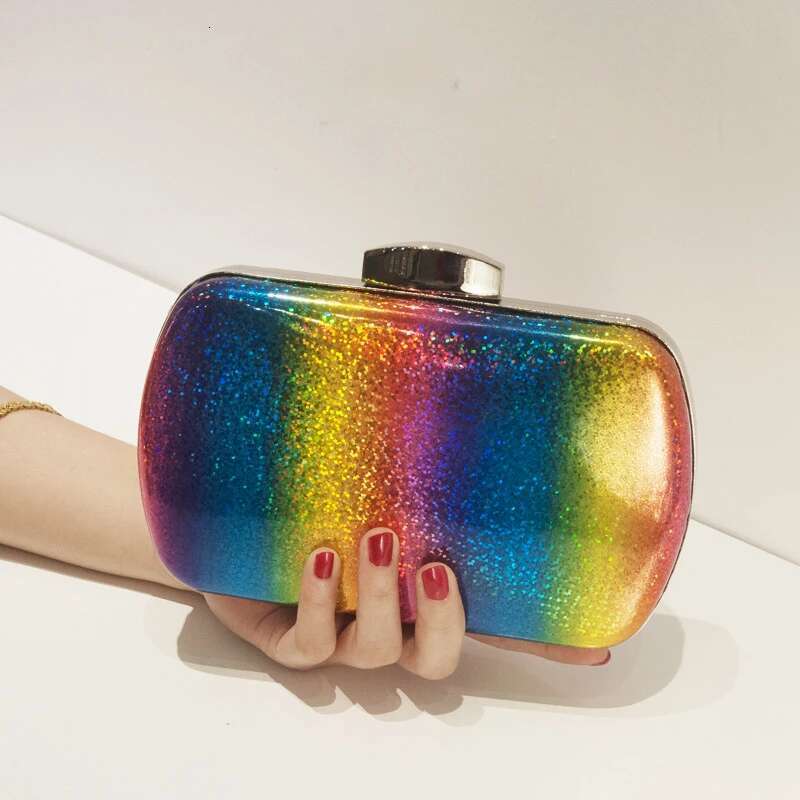 Rainbow Bag For Women Summer Evening Handbag Designer Sg Clutch Cross Body Bags 2024 Trend Unique High Quality Purse