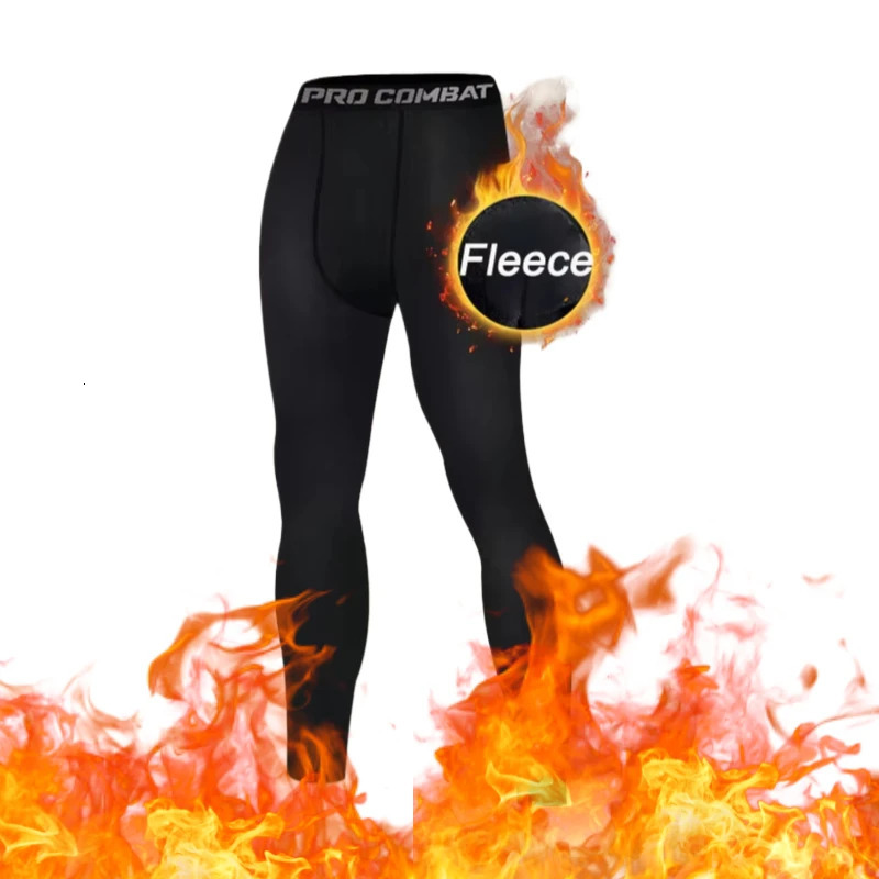 Mens Warm Compression Leggings 12 Pcs Sport Training Pants Dry Fit Running Tights Fitness Basketball Jogging Fleece Trousers 250304
