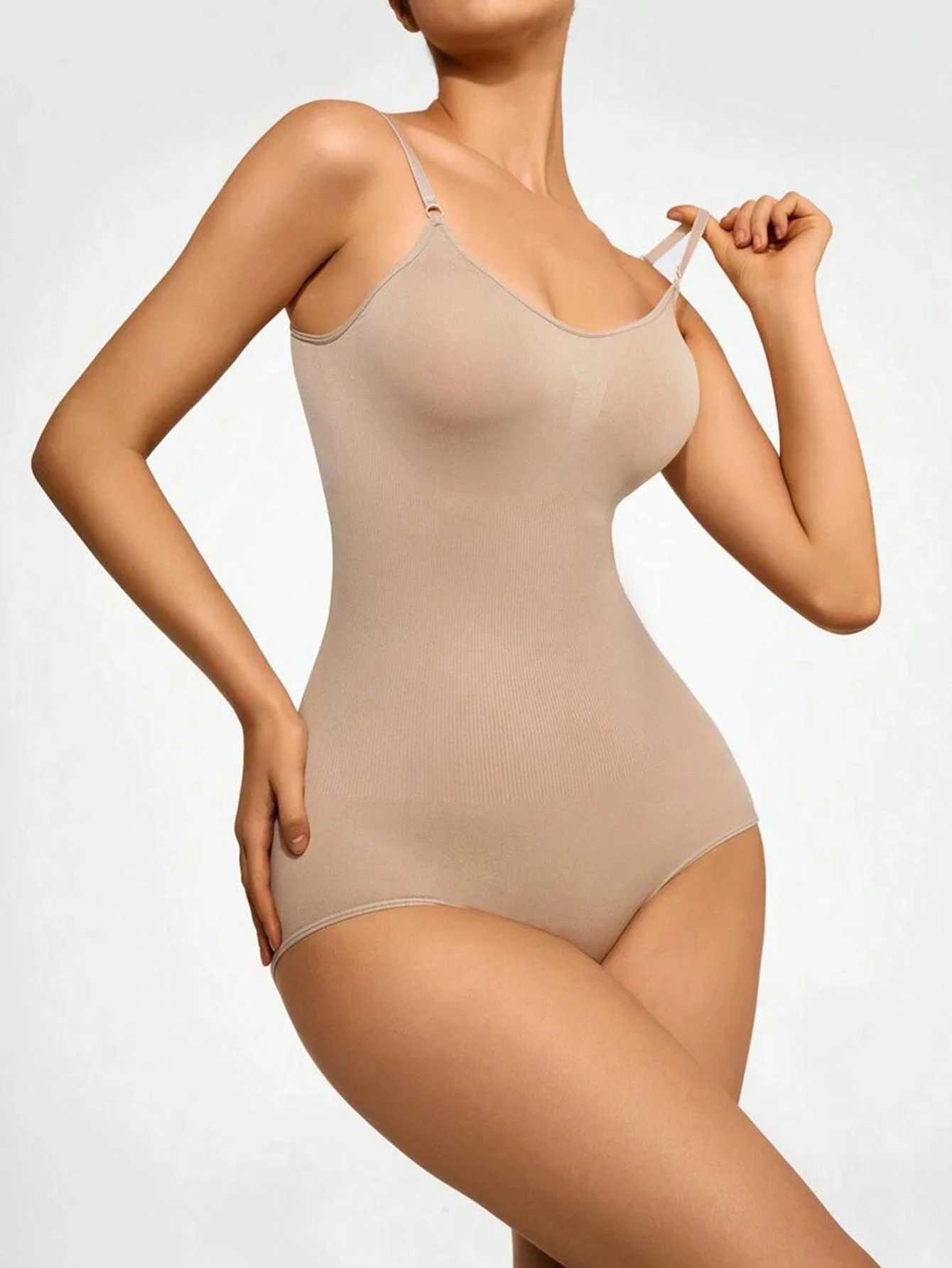 Womens 1 Piece Solid Seamless Shaping Shapewear Bodysuit Tummy Control Butt Lifting Slimmer Body Shaper Underwear ShapewearXJ250304