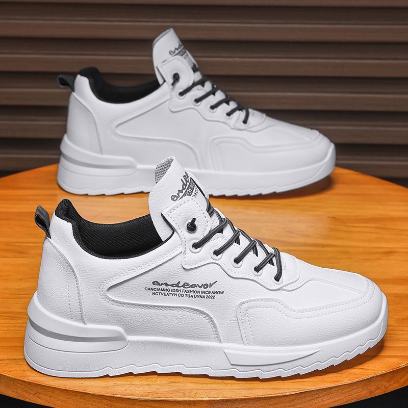 2025 Winter New Korean Breathable Sports Shoes Casual And Fashionable Men's Designer Shoes Personalized And Versatile Thick Soled White Shoes