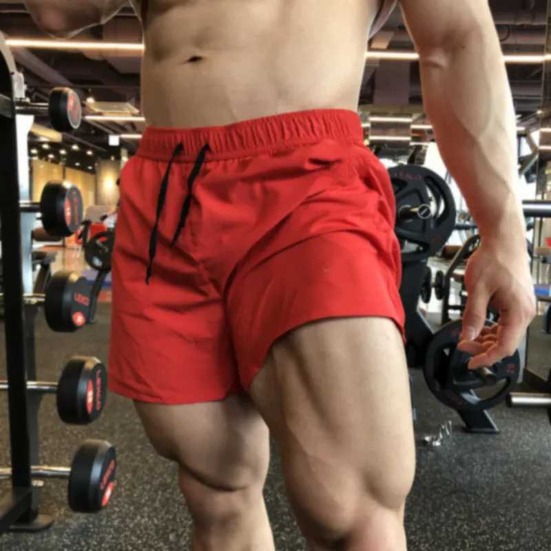 Solid Casual Quick Dry Sports Shorts For Men Summer Gym Fitness Football Running Shorts Mens Short Trousers Beach Holiday ShortsT250304