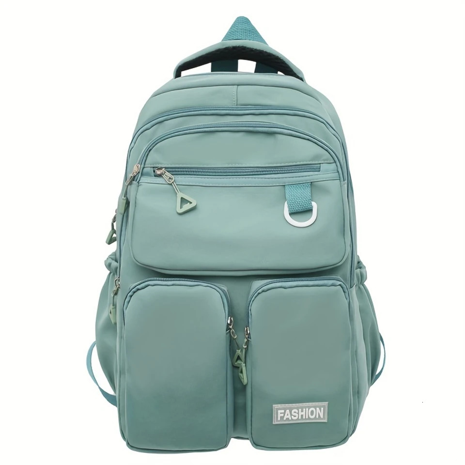 Ship from US Large Capacity MultiPocket Backpack Heavy Duty College Preppy School Bookbag Casual Travel Daypack Knapsack 250304FBB
