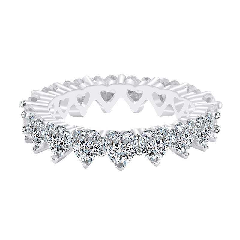 Couple Rings Product simple and popular heart-shaped love ring womens engagement r4578 H25303
