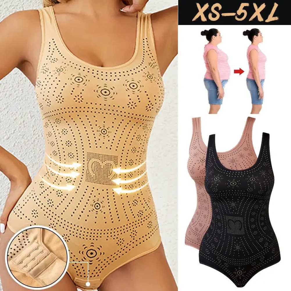 Womens Seamless Comfy Bodysuit Shaper Printed Plus Size Tummy Control Shapewear Flat Belly Slimming Body Shapers Corset Tank TopXJ250304