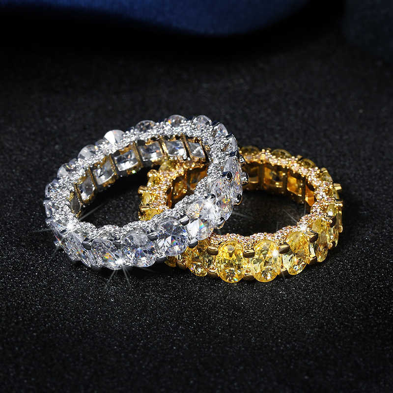 Couple Rings Pop Hip Hop Zircon Ring Fashion Ring Exaggerate Personality Ring r6444 H25303
