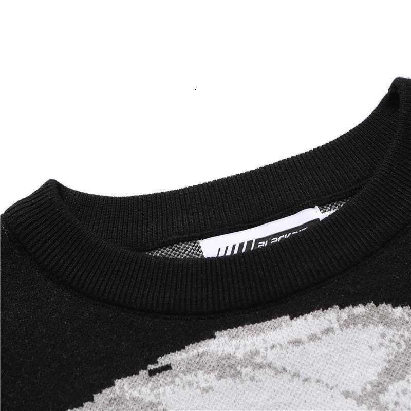 FGKKS Mens Hip Hop Streetwear Haruku Sweater Vintage Japanese Style Anime Girl Knitted 2022 Cotton Pullover Sweaters Male