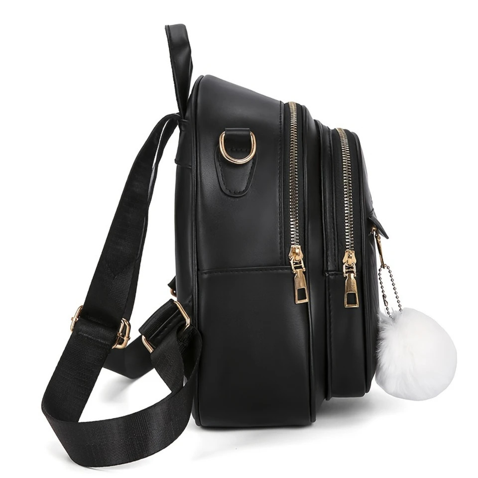 Ship from US Fashion Solid Color Backpack Purse Womens Small Daypack Twoway Shoulder Bag Simple Outdoor Travel Schoolbag 250304FBB
