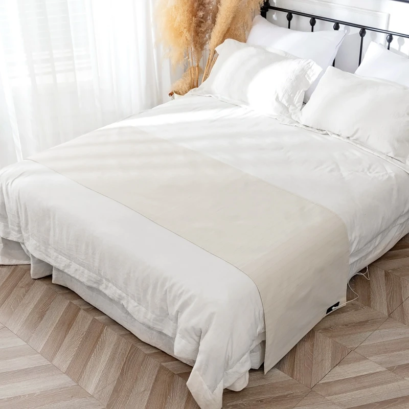 Update Earthing Bed Anti-Static Sheet 5% Silver Fiber Conductive Organic Grounding Sleep Radiation Proof Mat 193X203cm