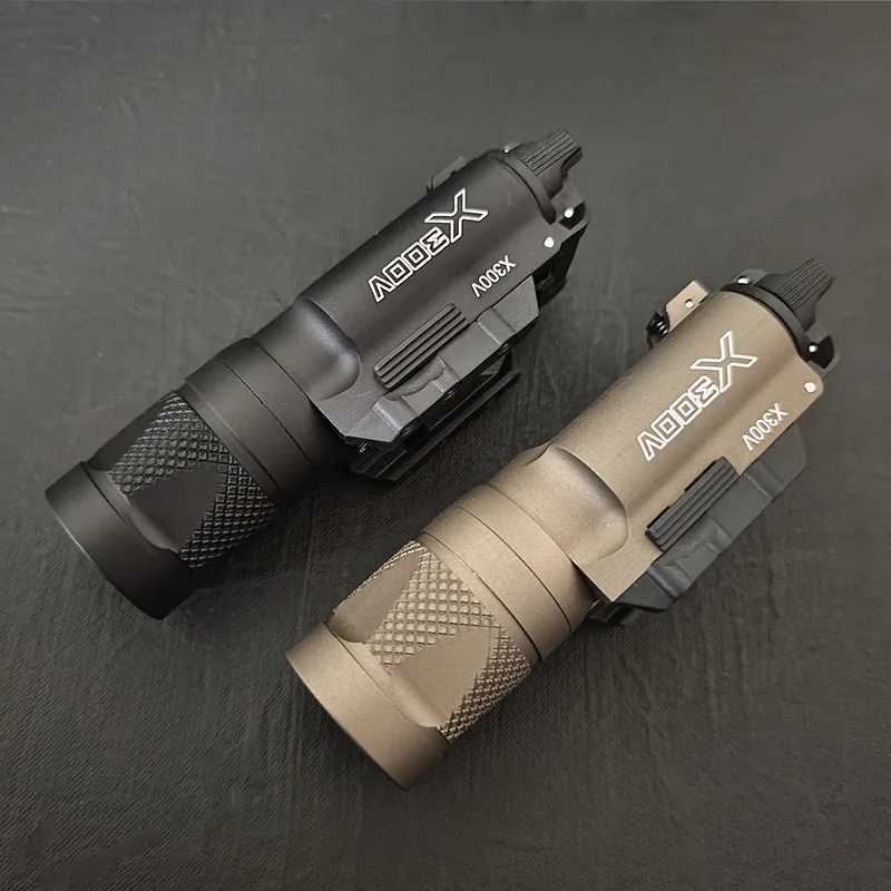 Tactical Head X300 X300U Ultra X300V XH35 X400 Metal Pistol Gun Strobe Scout Light Fit 20mm Rail Airsoft Hunting FlashlightXJ250303