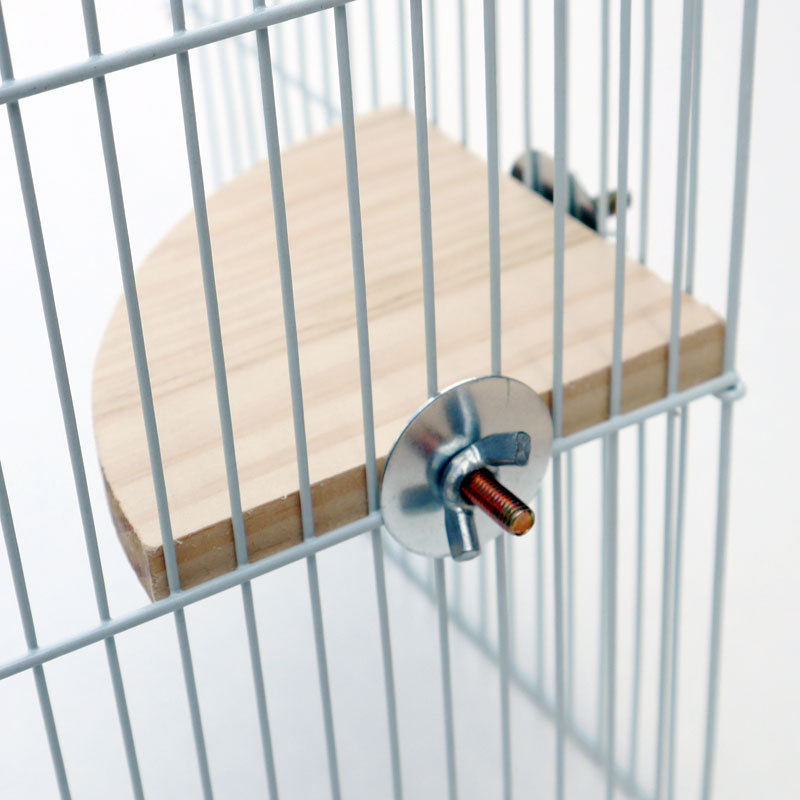 Fan-shaped Bird Parrot Wooden Stand Rack Bird Cage Accessories Perch for Small Animal Chinchilla Squirrel Hamster Stand Board