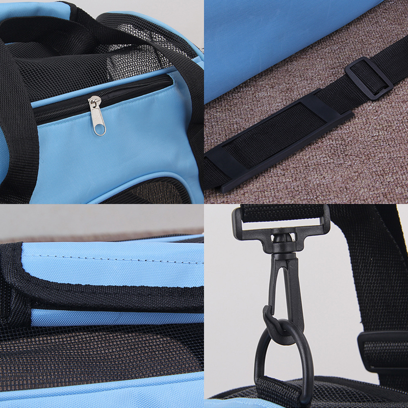 Cat Bag Soft Side Carrying Portable Mini Dog Carrier Bag Outgoing Travel Breathable Pets Handbag Transport Bag