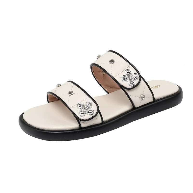 Modern Plus Size Sandals Sweet Comfortable Flat Party Wedding Office Beach Summer Outdoor Slippers for Women