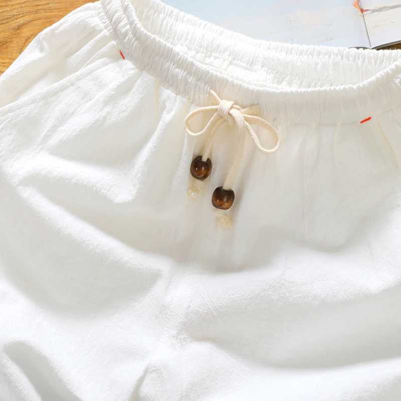 Brand mens summer fashion solid color casual shorts Bermuda 2022 thin breathable cotton loose shorts mens short casual fitnessT250304
