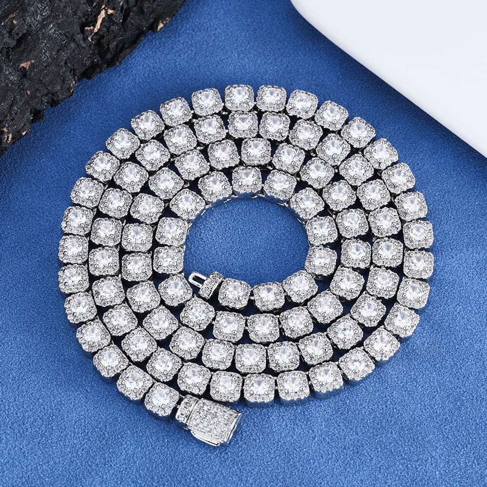Hip Hop Jewelry 5mm Iced out Dia 5A CZ Cluster Tennis k for Women/Girl Thin Bracelet Christmas Gift