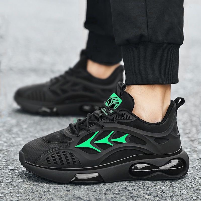 2025 Designer Summer New Breathable Mesh Fashion Multi Functional Thick Bottom Black Multi Functional Sports And Leisure Running Shoes For Men